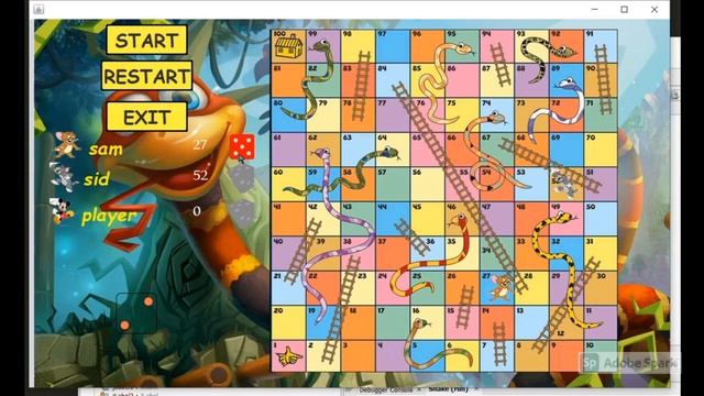 Snake and Ladder Game in Java (SWING) смотреть онлайн