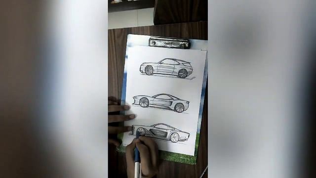 Car Design Sketching for beginners. {Learn to draw cars with just a normal pen and paper} смотреть онлайн