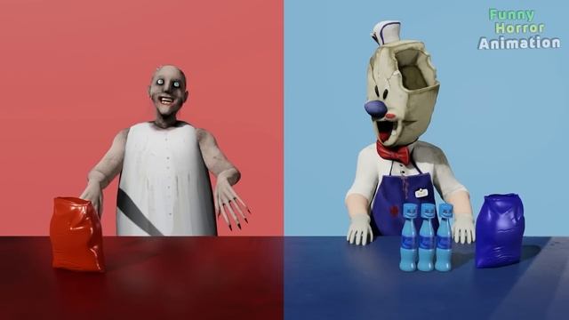 Happy Birthday Channel :)) Funny Horror Animation 2 Years !! Granny, Ice Scream And All Friends