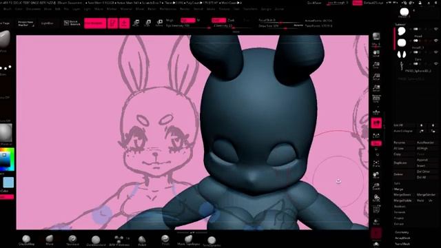 How To Sculpt A BJD Using Zbrush : Sculpting the head смотреть онлайн