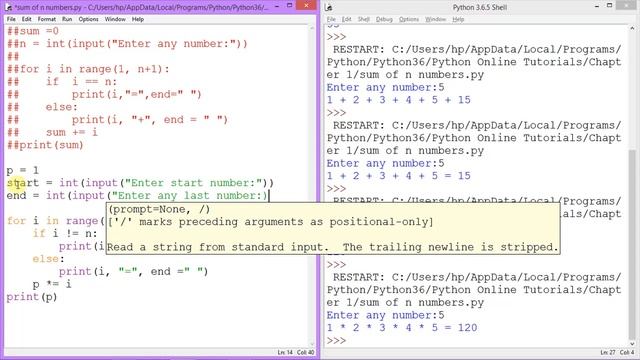 Factorial | Sum of n terms | Product of n terms - Python for beginners | Class 12 | Class 11 смотреть онлайн