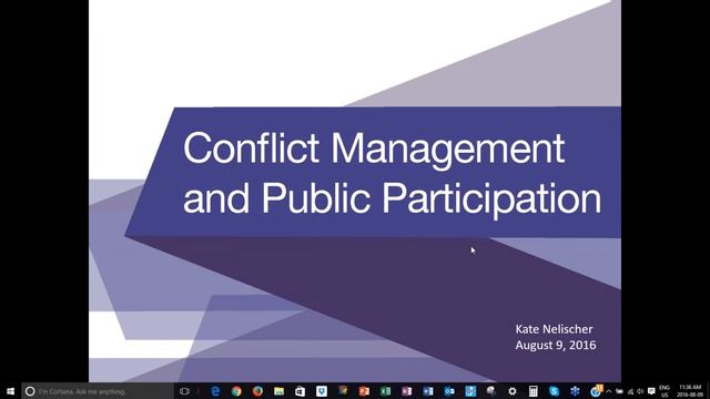 IAP2 Webinar - August 2016 White Papers: Conflict Management and Evaluation смотреть онлайн