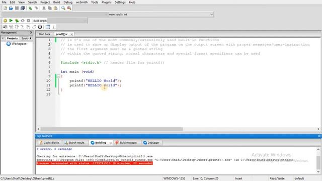 printf() in C Structured Programming Language | Use of printf() built-in function in C Programming смотреть онлайн