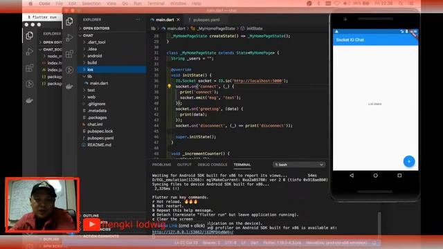 Chat Application Using flutter and socket io смотреть онлайн