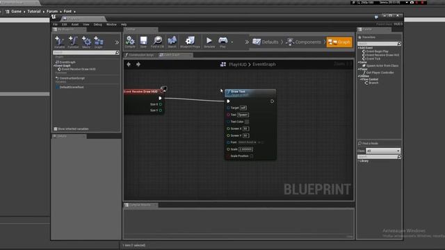 Как сделать Русский шрифт в Render Text в UE4 смотреть онлайн