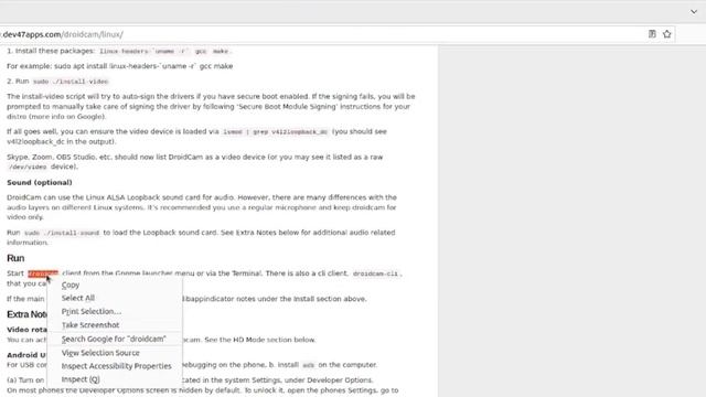 Using an Android Phone as a Webcam on Ubuntu 22.04 смотреть онлайн
