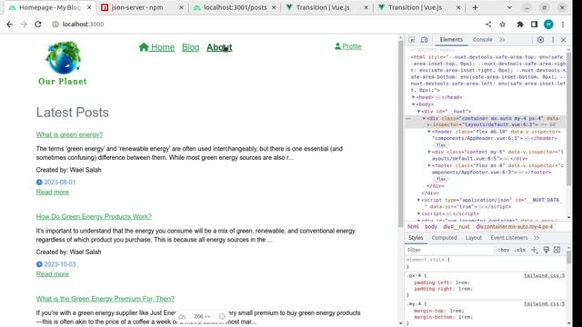 29. Nuxt 3 Tutorial - Transitions - Applying Transitions to Pages and Layouts смотреть онлайн