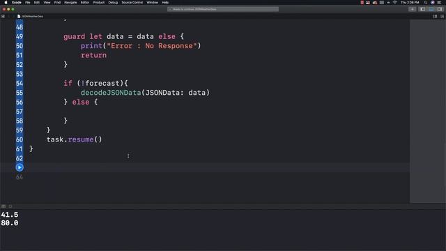Fetching Weather Data with Swift смотреть онлайн