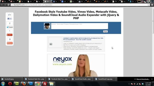 Facebook Style Video Url Expander смотреть онлайн