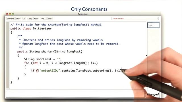Only Consonants - Intro to Java Programming смотреть онлайн