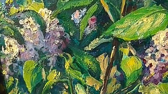 269 Ветки сирени 40х30, х к ,м , 2018 смотреть онлайн