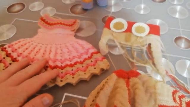 Одежда для куклы Паола Рейна: Платье, шапочка, туфли.Clothes for doll смотреть онлайн