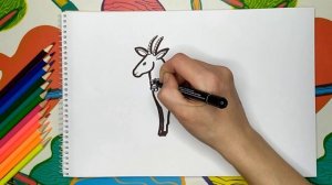Как нарисовать Козу.?| How to draw a Goat.