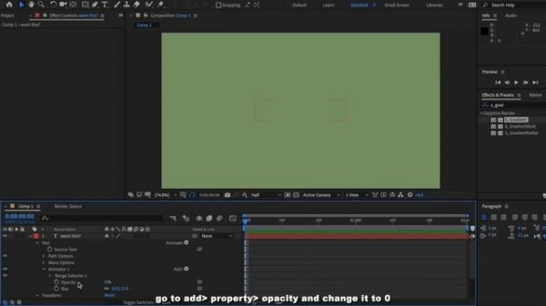fade up words (after effects)