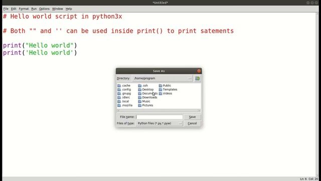 Print Hello World in Python | Python Tutorial for beginners смотреть онлайн
