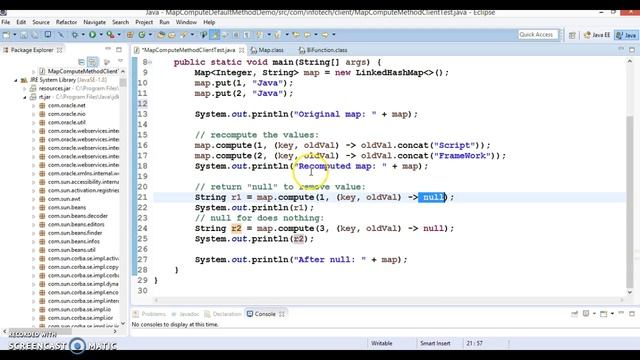 Java 8-Map compute Default Method смотреть онлайн