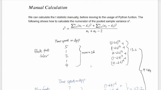 Python for Two Sample t-test (another name: Independent Sample t-test), step by step смотреть онлайн