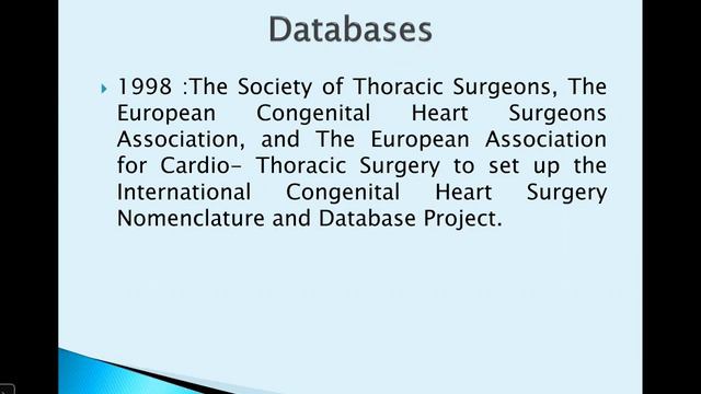 Database and Risk Stratification in Congenital Heart Surgery ( Dr. Abdulraoof Alsaeedi ) смотреть онлайн