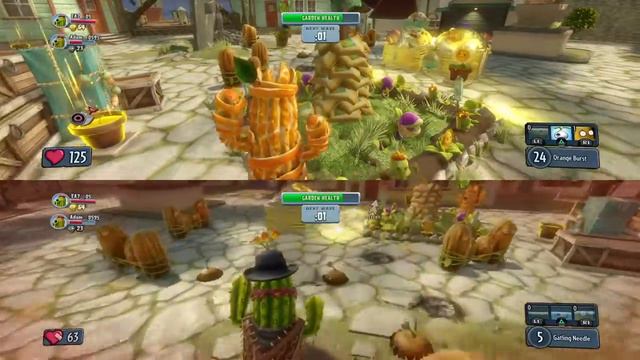 Plants vs Zombies Garden Warfare играю с братом#2 смотреть онлайн