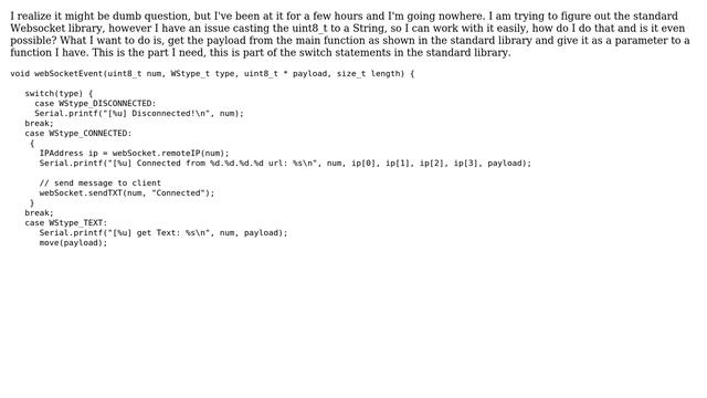 Arduino: ESP8266 Websocket issue смотреть онлайн