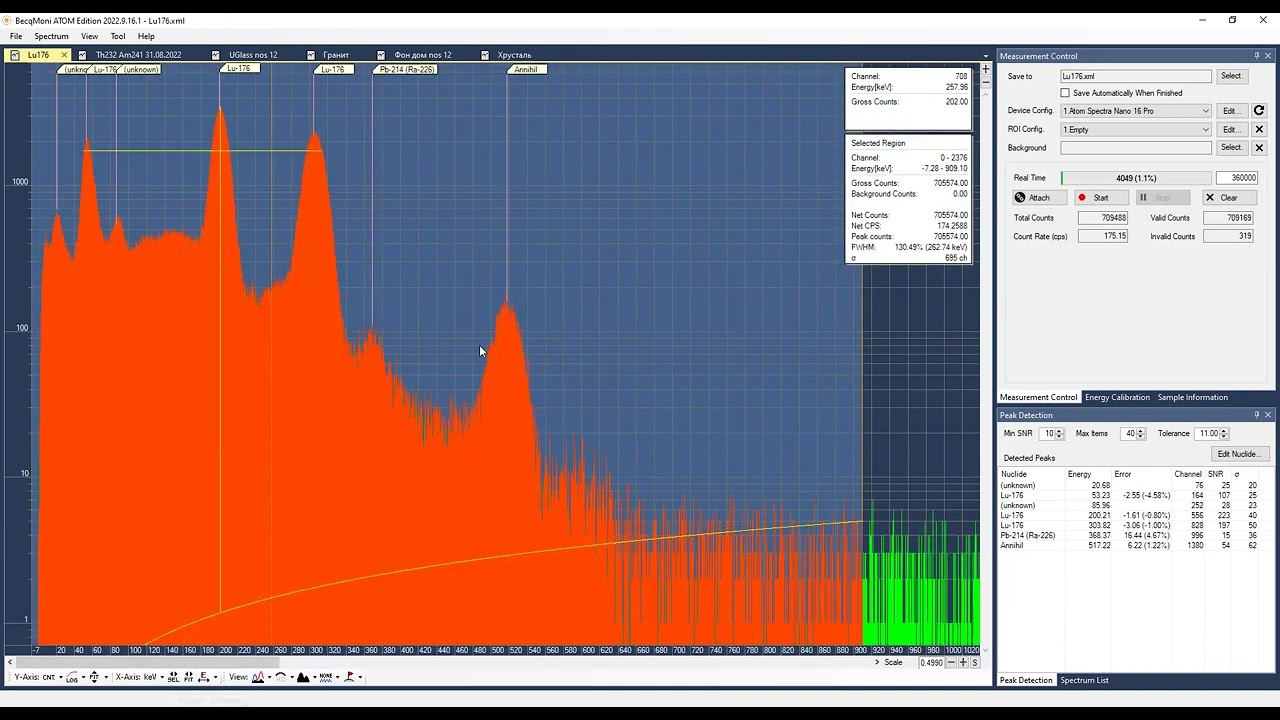 BecqMoni continuum calculation (beta) смотреть онлайн