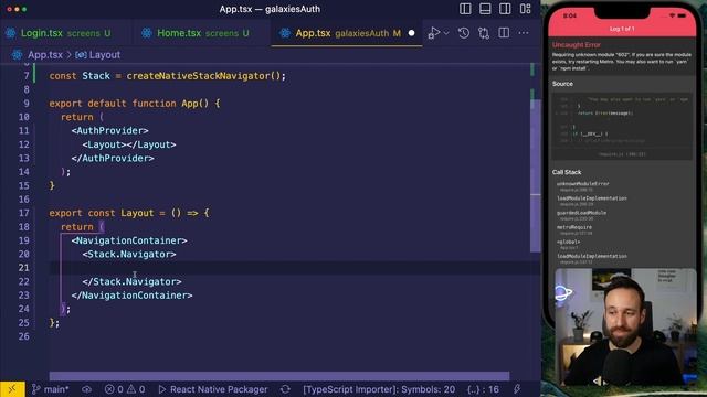 React Native Login with JWT Auth Context смотреть онлайн