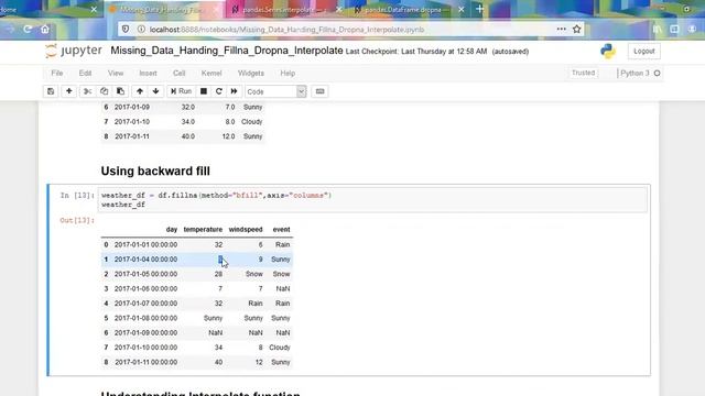 Handling Missing Data by FillNa DropNa Interpolate | Pandas | StepUp Analytics смотреть онлайн
