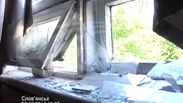 28 05 2014 Славянск Последствия артобстрела часть 1 смотреть онлайн