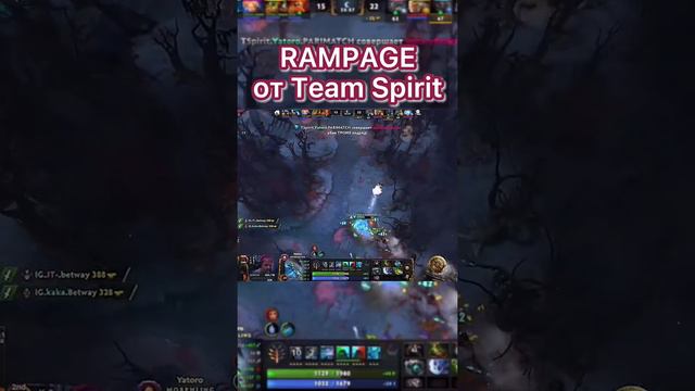 НЕВЕРОЯТНЫЙ ФАЙТ И RAMPAGE от Team Spirit vs IG - как перевернуть игру? #dota2 #ti10 #дота2 смотреть онлайн