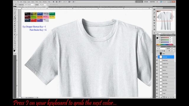 Professional T-shirt Mock-up Template using Photoshop CS5 смотреть онлайн