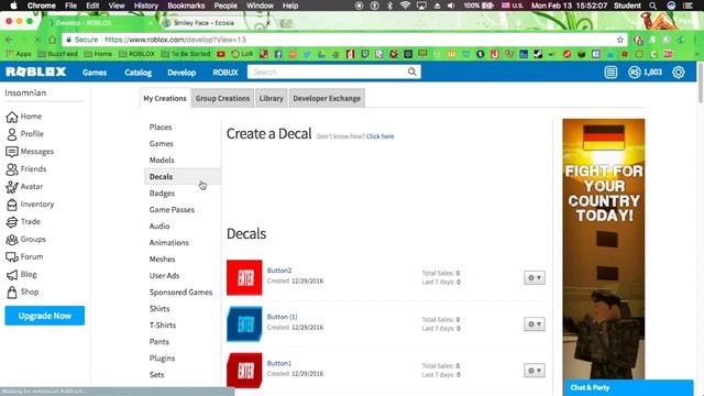 ROBLOX - How To Create A Decal смотреть онлайн