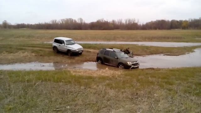 Renault Duster (Дастер). Бездорожье. Возвращение с рыбалки смотреть онлайн