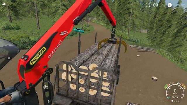 FS19. Лесозаготовка #3. Вырубка леса, продажа тонкомера смотреть онлайн