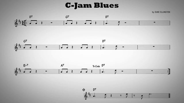 C Jam blues - Play along - Bb instruments смотреть онлайн