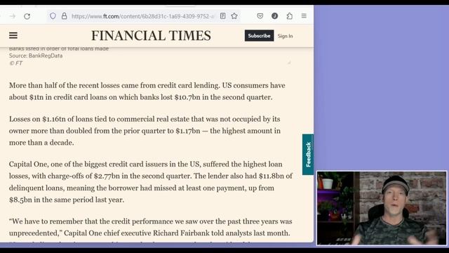 CREDIT CARD CHARGE-OFFS SURGE, CAPITAL ONE SEES PAIN!, HOUSING BUBBLE WILL BE NEXT! смотреть онлайн