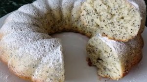 Маковый кекс на остатках пшеничной закваски.