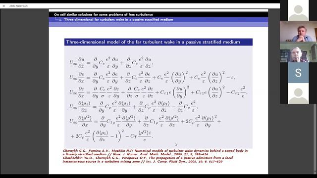 A. Shmidt#2 (24 06 2020) On self-similar solutions for some problems of free turbulence. смотреть онлайн