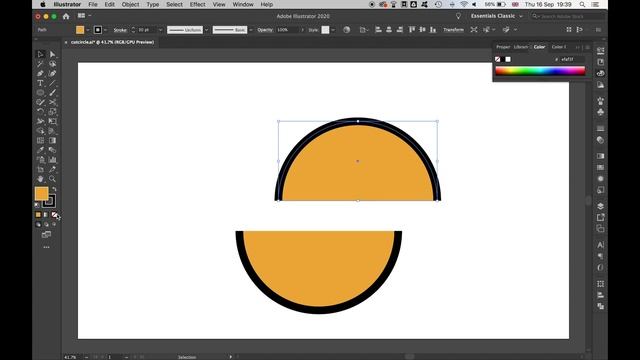 How To Cut A Circle In Half In Illustrator CC смотреть онлайн