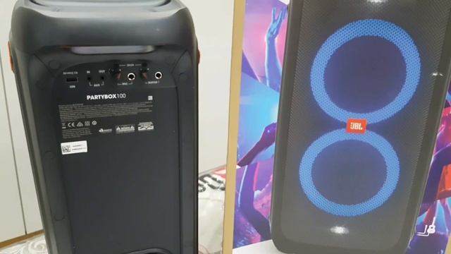 Caixa De Som JBL Partybox 100 160W Bluetooth Luzes De LED смотреть онлайн