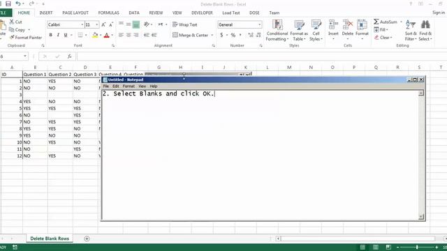 Excel Delete Blank Rows - how to Delete Blank Rows смотреть онлайн