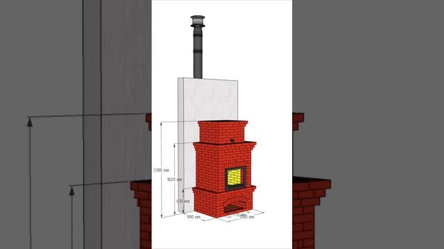 Небольшой камин из кирпича «Тракай» #камин #каминдлядома #каминизкирпича смотреть онлайн