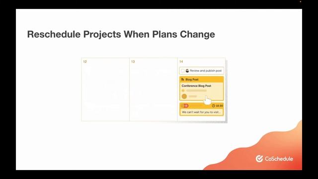 How To Reschedule Projects When Plans Change In CoSchedule Marketing Calendar смотреть онлайн