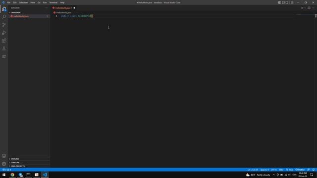 HelloWorld in Java Programming using Visual Studio Code | No Talking смотреть онлайн