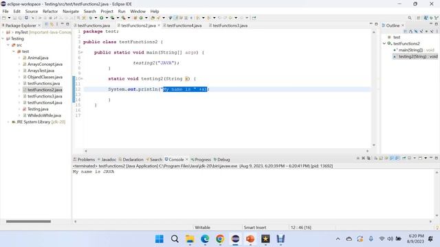 Functions in JAVA| Function Input Parameters| Function Return Types смотреть онлайн