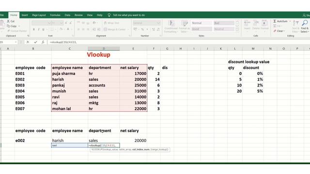 How to apply Vlookup and HLookup in Excel ? смотреть онлайн