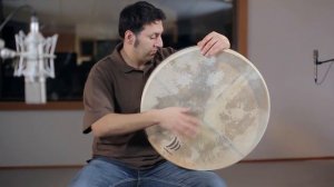 Frame Drum Natural 24'' / Rahmentrommel 24'' mit Haltekreuz / Schlagwerk RTS61 // Murat Coşkun