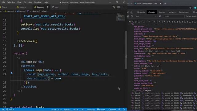 ReactJs Books App Using New York Times Books API смотреть онлайн