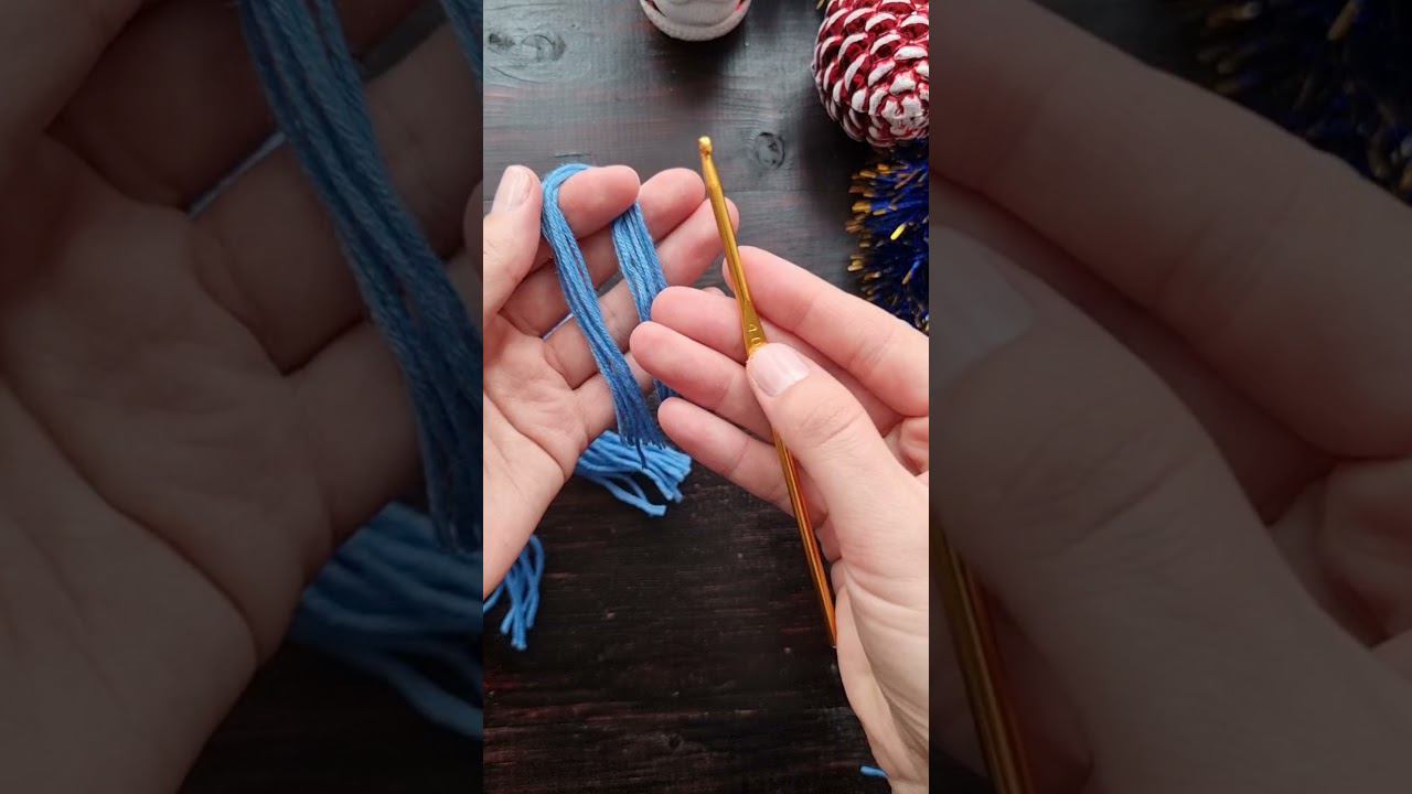 Украшаем шарф кисточками! Как вязать такой шарф смотрите на канале Вязаные Идеи смотреть онлайн