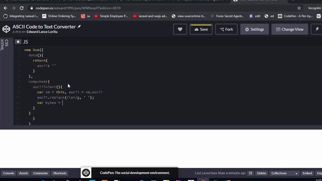 ASCII Code to Text Converter vue javascript смотреть онлайн