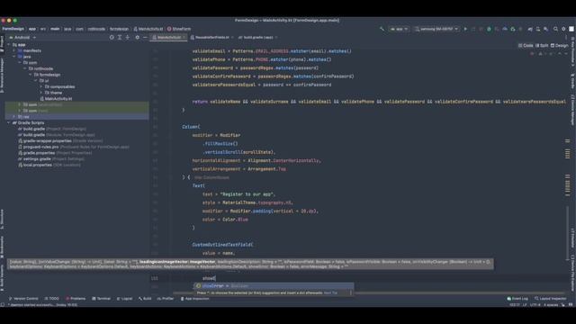Create a Registration Form with Field Validation in Jetpack Compose [Part 2] смотреть онлайн
